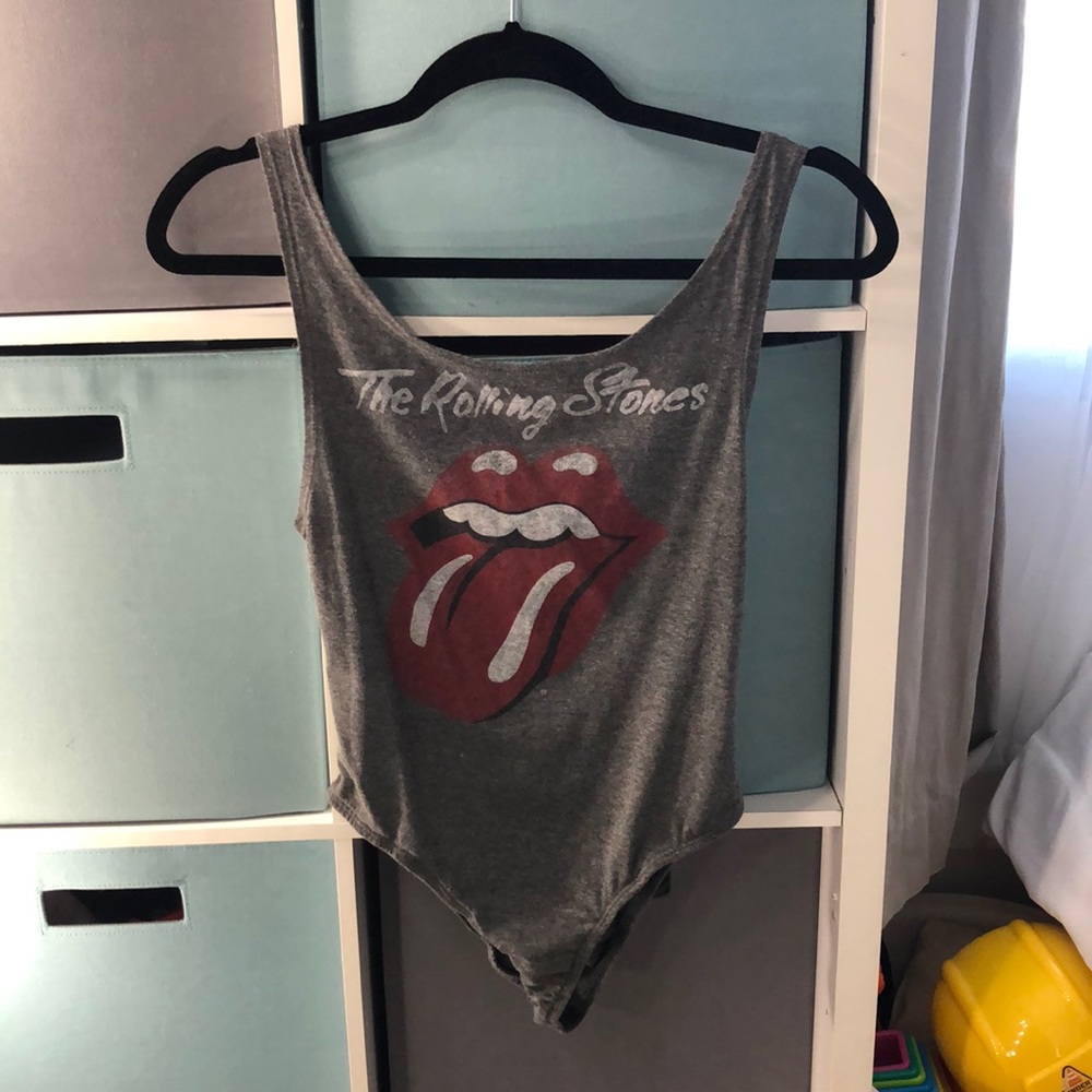 Rolling Stones Gray bodysuit